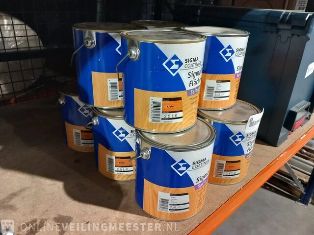 Partij beits en vernis sigma, kleurloos, kiefer - afbeelding 2 van  8