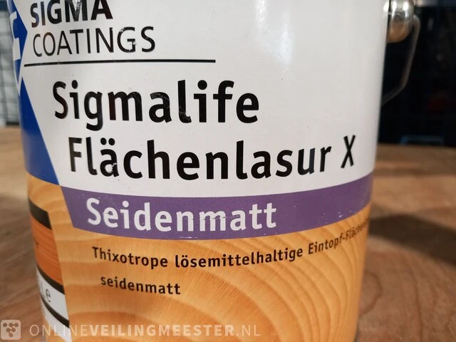 Partij beits en vernis sigma, kleurloos, kiefer - afbeelding 6 van  8
