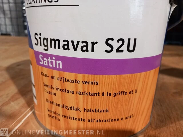 Partij beits en vernis sigma, kleurloos, kiefer - afbeelding 8 van  8