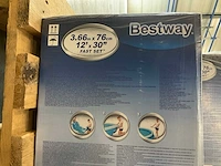 Partij bestway fast set zwembaden 3.66mx76cm (10x) - afbeelding 5 van  6