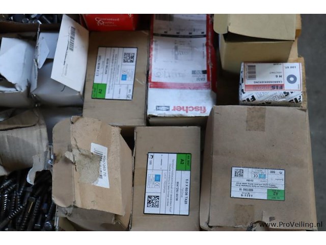 Partij bevestigingsmaterialen o.a. schroeven, bouten & moeren - afbeelding 7 van  11