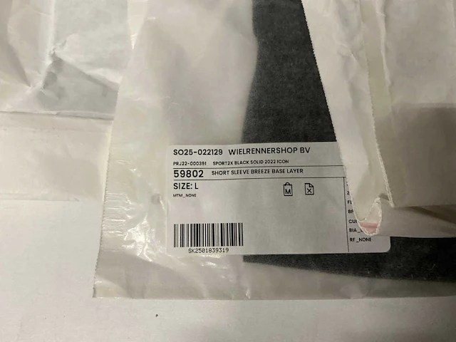 Partij bioracer/sport2x 59802 breeze base layers (22x) - afbeelding 2 van  7