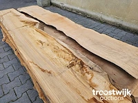 Partij boomstamplanken +/-209-252cm lang 2.5-7cm dik 30-40cm breed - afbeelding 7 van  7