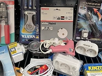 Partij bouwmarkt artikelen w.o. krimptangen w.o. kinzo, konig, bosch, varta - afbeelding 4 van  5