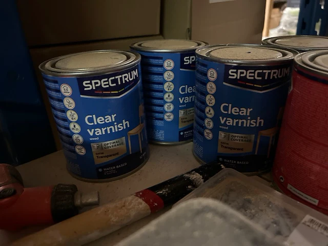 Partij bouwmarktartikelen w.o. schroeven, verf w.o. werckmann, spectrum - afbeelding 5 van  9