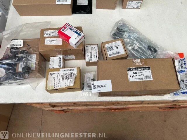 Partij bouwmaterialen w.o. fischer, toolcraft - afbeelding 1 van  7