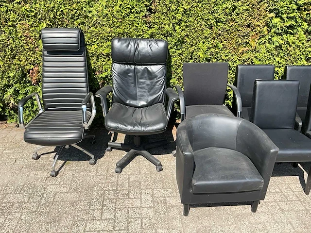 Partij (bureau) stoelen (20x) - afbeelding 2 van  3