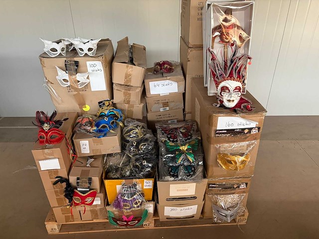 Partij carnavalsmaskers - afbeelding 2 van  2