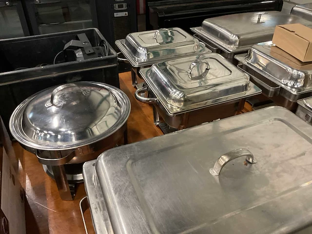 Partij chafing dishes, 17 stuks - afbeelding 2 van  4