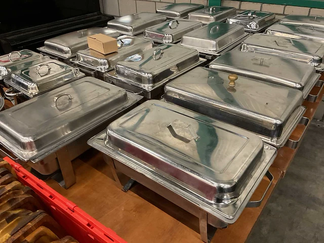 Partij chafing dishes, 17 stuks - afbeelding 3 van  4