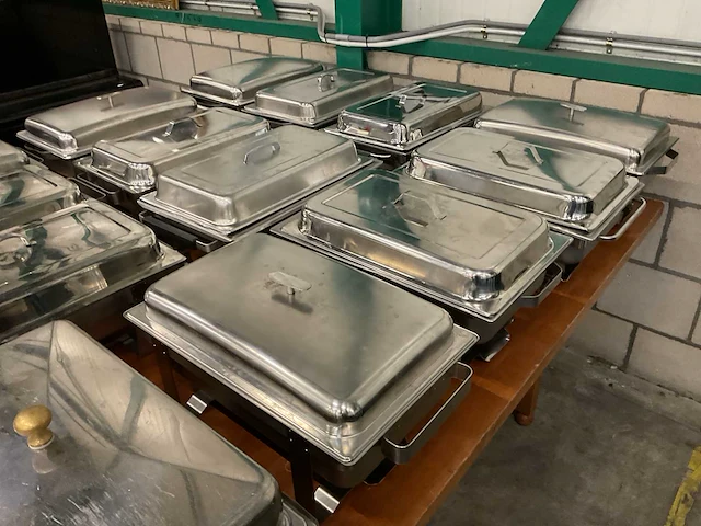 Partij chafing dishes, 17 stuks - afbeelding 4 van  4