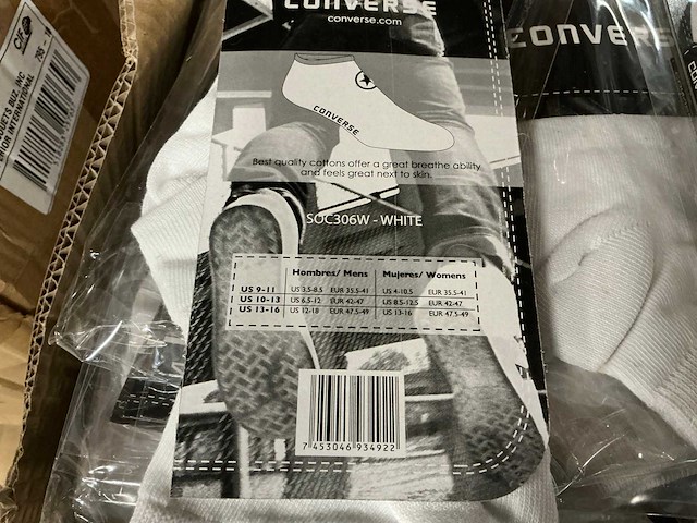 Partij converse soc306w sokken (120x) - afbeelding 4 van  4
