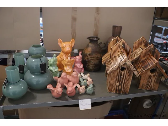 Partij countryfield woondecoratie & vogelhuisjes etc. - afbeelding 1 van  8