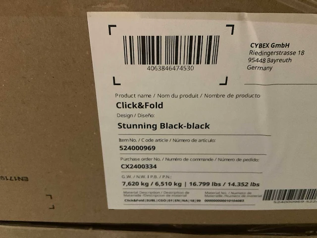 Partij cybex click&fold chairs black (10x) - afbeelding 3 van  4
