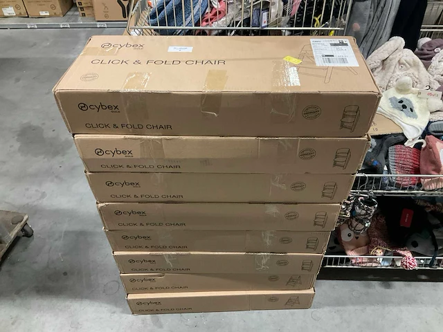 Partij cybex click&fold chairs natural (8x) - afbeelding 1 van  3