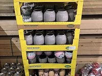 Partij decoratie potjes en schaaltjes, diverse kleuren - afbeelding 1 van  12