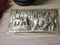 Partij decoratiemateriaal o.a. kleedje, wanddecoratie & schaal - afbeelding 2 van  7