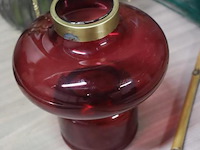 Partij decoratiemateriaal o.a. vaasjes, kunstbloemen & hbx gekleurde pluimgras - afbeelding 3 van  6