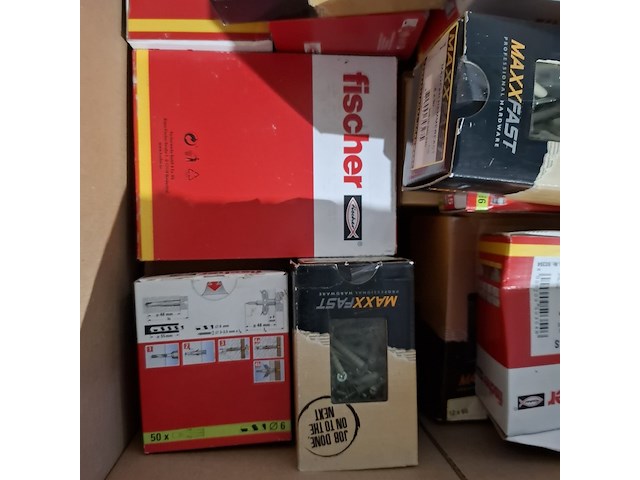 Partij divers gereedschap en bevestiging materiaal , o.a. hitlist, fisher, brekupa, maxxfast - afbeelding 18 van  34