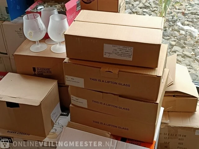 Partij divers glaswerk o.a. lipton - afbeelding 11 van  12