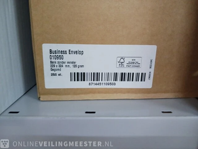 Partij divers papier, enveloppen, dozen etc. - afbeelding 10 van  74