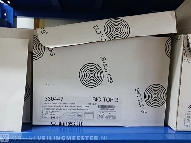 Partij divers papier, enveloppen, dozen etc. - afbeelding 41 van  74