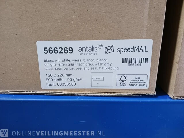 Partij divers papier, enveloppen, dozen etc. - afbeelding 52 van  74