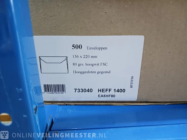 Partij divers papier, enveloppen, dozen etc. - afbeelding 65 van  74
