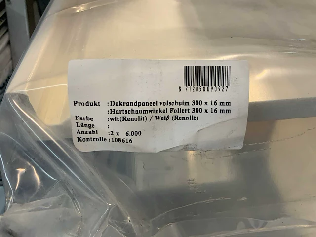 Partij divers plaat- en dakmateriaal o.a. keralit sponningdelen 6 meter. - afbeelding 4 van  30