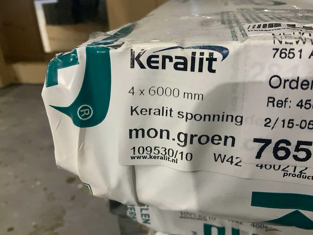 Partij divers plaat- en dakmateriaal o.a. keralit sponningdelen 6 meter. - afbeelding 15 van  30