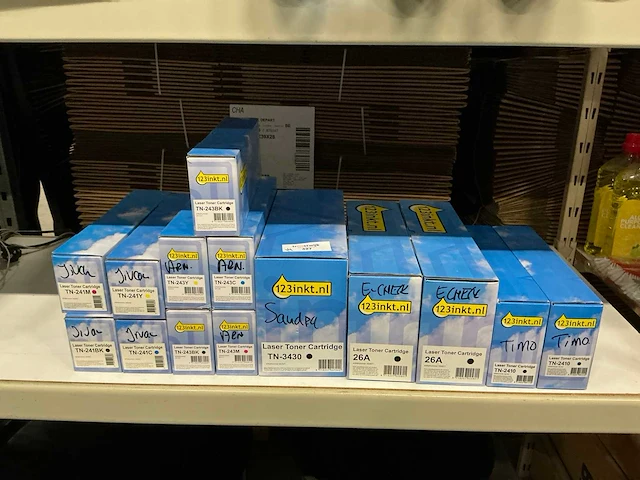 Partij diverse 123inkt laser toner cartridges (14x) - afbeelding 1 van  3