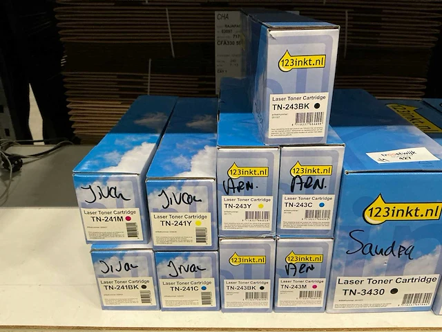 Partij diverse 123inkt laser toner cartridges (14x) - afbeelding 2 van  3