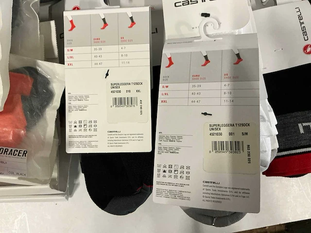 Partij diverse assos/castelli/gripgrab/sport2x/bioracer/sealskinz sokken (130x) - afbeelding 6 van  26