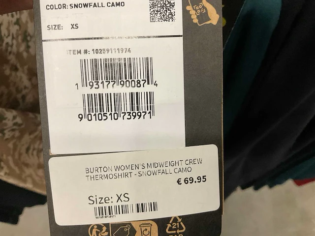 Partij diverse burton thermokleding (89x) - afbeelding 15 van  26