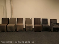 Partij diverse eetkamerstoelen , 7 stuks - afbeelding 1 van  25