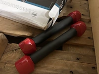 Partij diverse fitness artikelen w.o. buispiertrainer, dumbbellset w.o. peak power - afbeelding 4 van  7