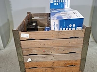 Partij diverse garage inventaris en 9x ventilator, o.a finefan, parat - afbeelding 1 van  12