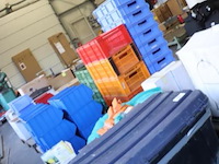 Partij diverse gereedschappen & bevestigingsmaterialen op pallet o.a. sola waterpas, gatenzaag; boren & handzaag - afbeelding 7 van  14