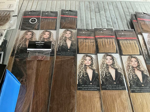 Partij diverse haarextensions/toebehoren (109x) - afbeelding 3 van  7