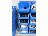 Partij diverse installatiemateriaal en kunststof voorraadbakken - afbeelding 6 van  9