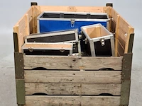 Partij diverse koffers en flightcases, o.a ptt telecom - afbeelding 1 van  5