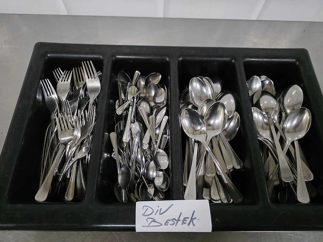 Partij diverse lepels en vorken - afbeelding 1 van  3