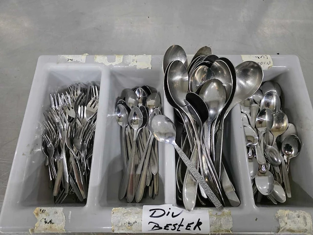 Partij diverse lepels en vorken - afbeelding 2 van  4