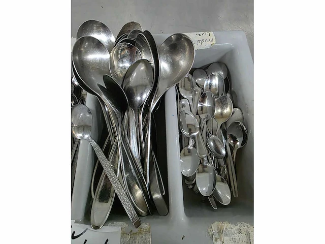 Partij diverse lepels en vorken - afbeelding 4 van  4