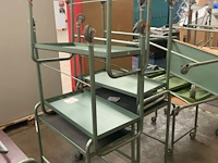 Partij diverse magazijnwagens en mobiele tafels - afbeelding 4 van  6
