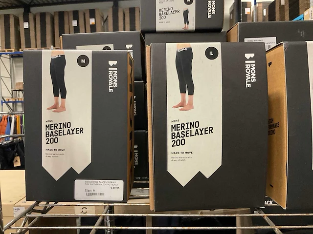 Partij diverse monsroyale heren merino baselayers (29x) - afbeelding 3 van  8
