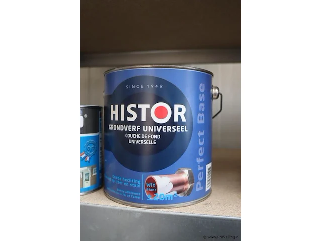 Partij diverse rambo beits, deur en kozijn en histor grondverf - 7 blikken á 750ml/2,5ltr - afbeelding 2 van  8