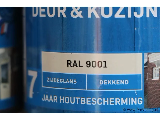 Partij diverse rambo beits, deur en kozijn en histor grondverf - 7 blikken á 750ml/2,5ltr - afbeelding 6 van  8