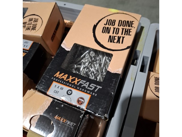 Partij diverse schroeven, bouten, moeren en ringen, o.a. maxxfast, fisher, fabory - afbeelding 11 van  33