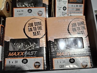 Partij diverse schroeven, bouten, moeren en ringen, o.a. maxxfast, fisher, fabory - afbeelding 23 van  33